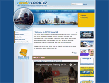 Tablet Screenshot of opeiu42.org